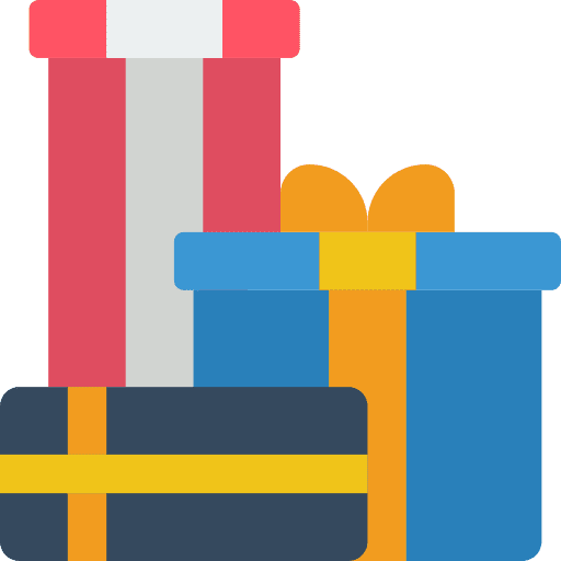 Gift box christmas birthday and party birthday icon Gift box christmas birthday and party birthday icon
