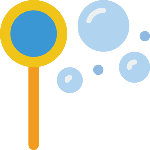 Soap bubbles leisure play birthday and party icon Soap bubbles leisure play birthday and party icon