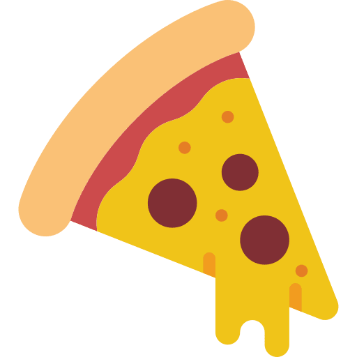 Pizza slice dough food and restaurant salami icon Pizza slice dough food and restaurant salami icon