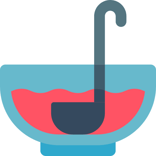 Punch alcoholic ladle bowl icon Punch alcoholic ladle bowl icon