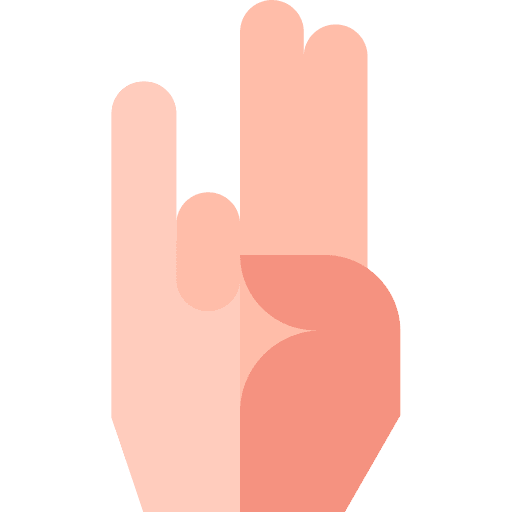 Om fingers cultures mudra icon