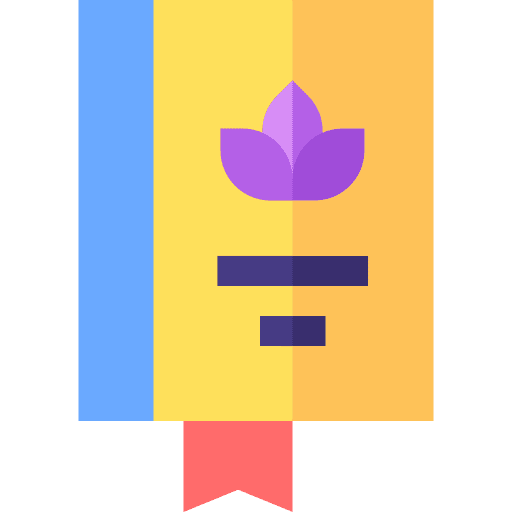 Book wellness education reading icon