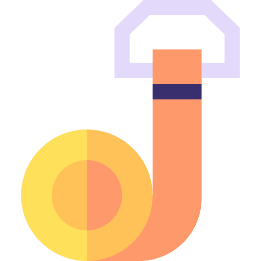Strap belt exercises equipment icon