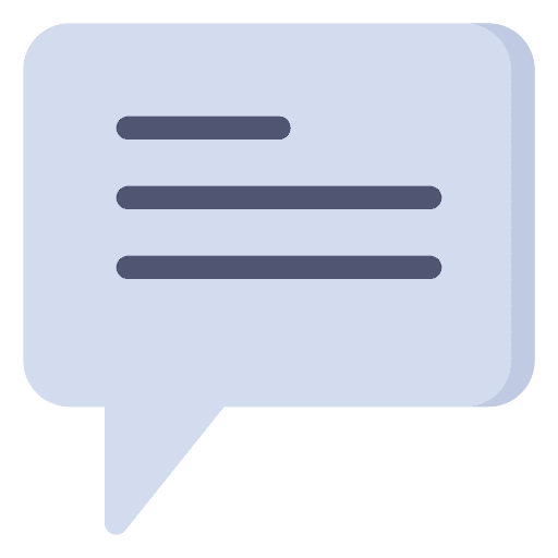 Chat balloon text message text message android communications icon