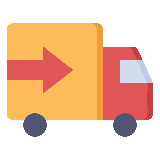 Delivery moving gift transportation icon