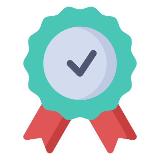 Quality quality control sticker badge icon