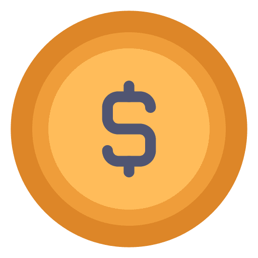 Coin coin dollar cash icon Coin coin dollar cash icon