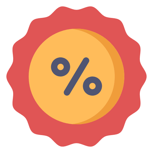 Discount commerce and shopping offer promotion icon Discount commerce and shopping offer promotion icon