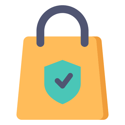 Guarantee commerce and shopping secure check icon Guarantee commerce and shopping secure check icon