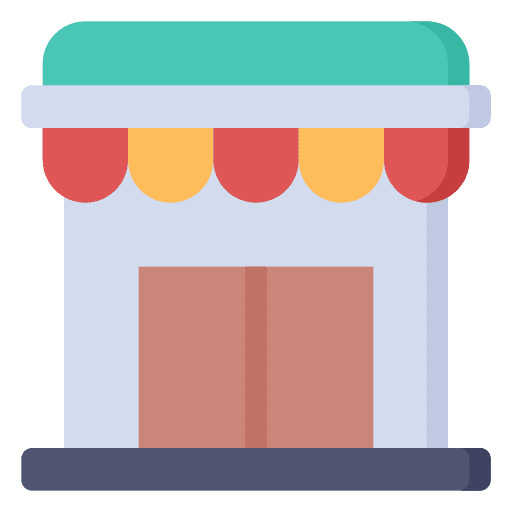 Store architecture and city store shop icon Store architecture and city store shop icon