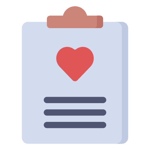 Wish list heart file clipboard icon Wish list heart file clipboard icon