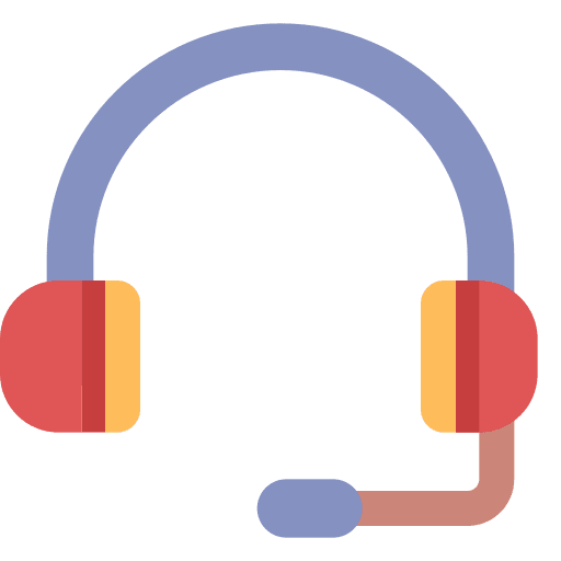 Customer service interface headphone customer service icon Customer service interface headphone customer service icon