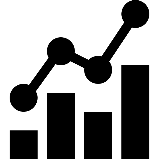 Increase bar chart graphic interface icon