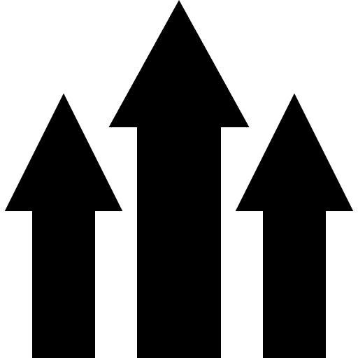 Increase increase direction arrows icon Increase increase direction arrows icon