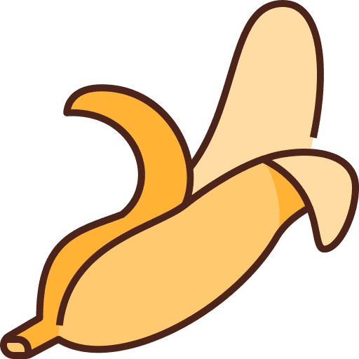 Banana fruit vegan bananas icon Banana fruit vegan bananas icon