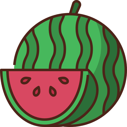 Watermelon vegan vegetarian watermelon icon