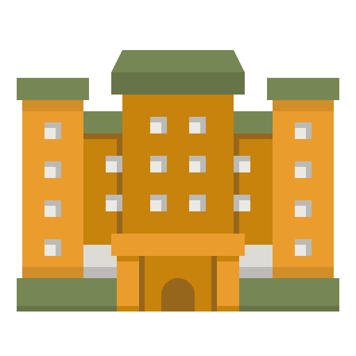 Hotel resort build hotel icon Hotel resort build hotel icon