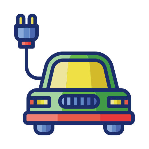 Electric car electric vehicle automobile electric car icon Electric car electric vehicle automobile electric car icon