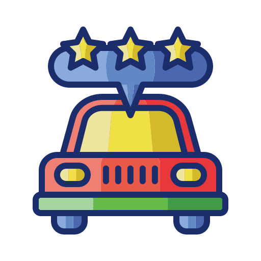Ratings transport transportation car icon Ratings transport transportation car icon