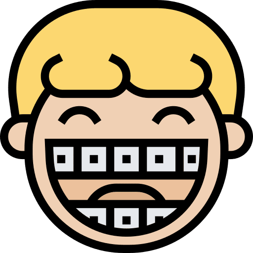 Braces dental care braces dentist icon
