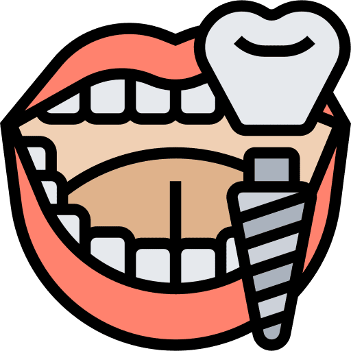 Dental implant prosthesis dental implant tooth icon