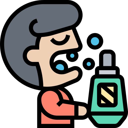 Mouthwash hygiene healthcare and medical dental care icon