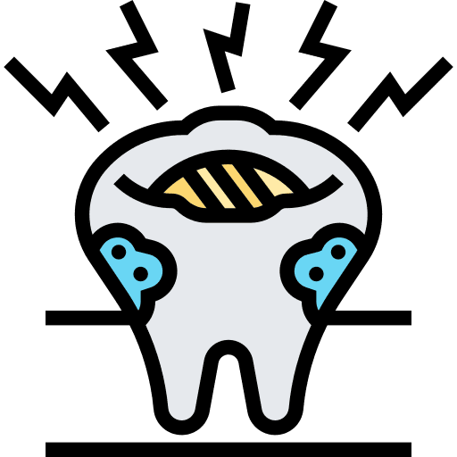 Decayed tooth medical dental care icon Decayed tooth medical dental care icon