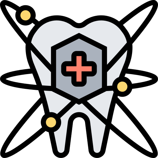 Fluoride healthcare and medical tooth dental care icon Fluoride healthcare and medical tooth dental care icon