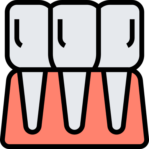 Incisor dentistry gum teeth icon Incisor dentistry gum teeth icon