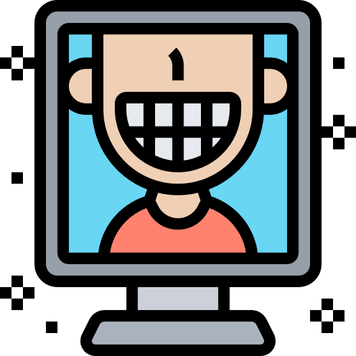 Mirror tooth reflection dentist icon Mirror tooth reflection dentist icon