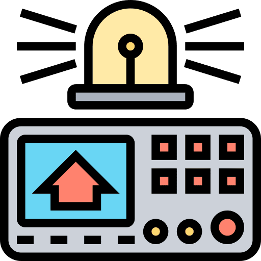 Alarm warning electronics alert icon