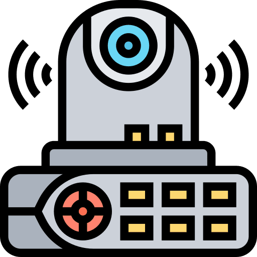 Cctv camera record security video recorder icon