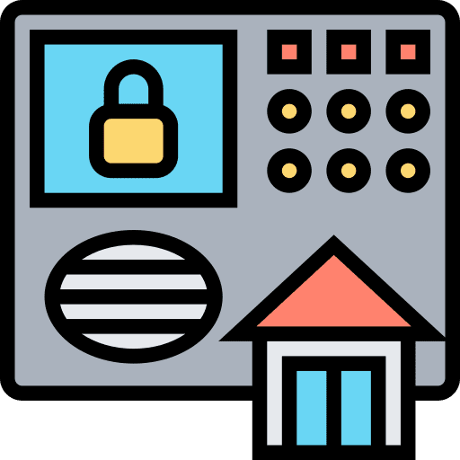 Control panel protection surveillance control panel icon