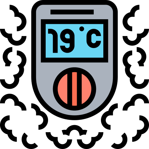 Gas detector security electronics sensor icon