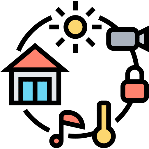Home automation real estate smart house home automation icon