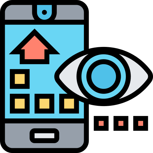 Monitoring security electronics control icon