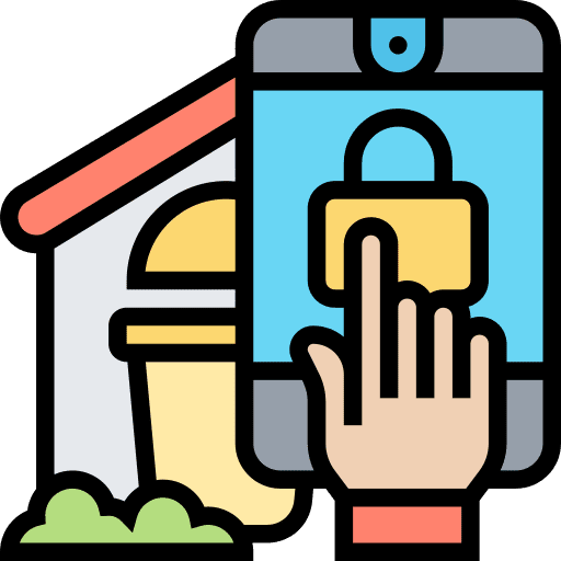 Wireless smartphone padlock wireless icon Wireless smartphone padlock wireless icon