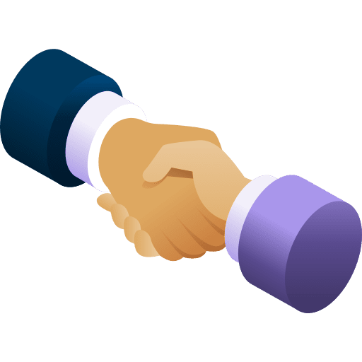 Deal isometric business and finance deal icon