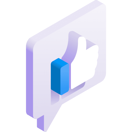 Feedback like isometric feedback icon