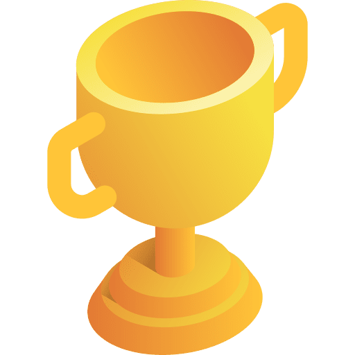 Trophy winner champion cup icon