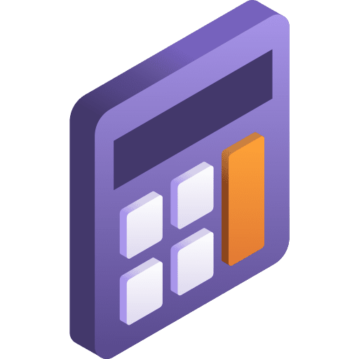 Calculator business and finance technological calculator icon