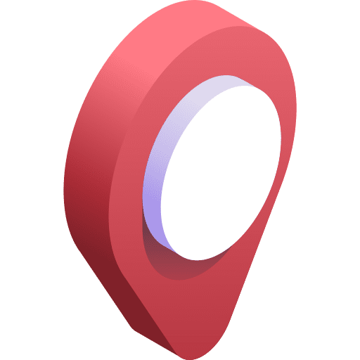 Location pin maps and location isometric icon