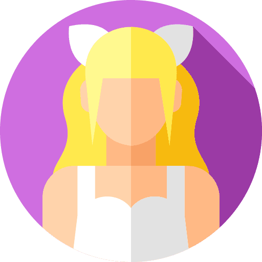 Character girl character game icon Character girl character game icon