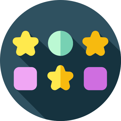 Gaming squares stars gaming icon Gaming squares stars gaming icon