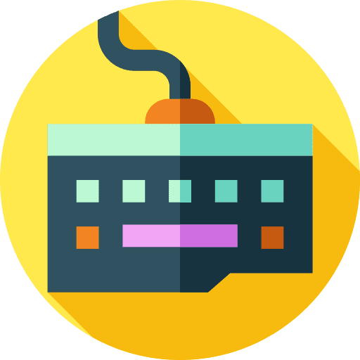 Keyboard hardware keys letter icon