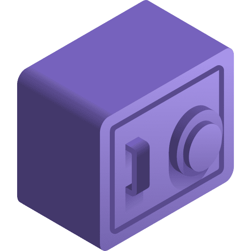Safebox bank business isometric icon