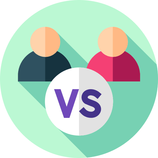 Versus gamer players versus icon Versus gamer players versus icon