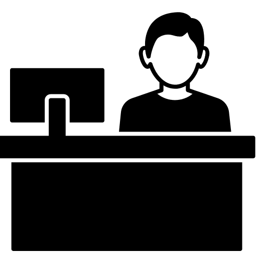 Cashier computer commerce and shopping cashier icon Cashier computer commerce and shopping cashier icon