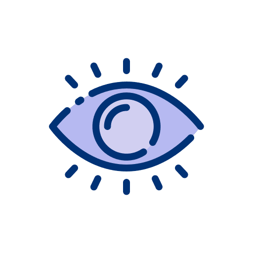 Eye visualization healthcare and medical visibility icon