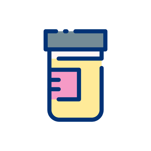 Urine test healthcare and medical diagnosis lab icon Urine test healthcare and medical diagnosis lab icon